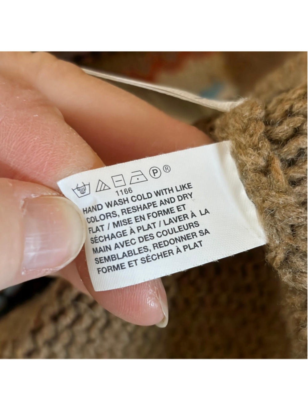 GAP Brown Fair Isle Lambswool Cardigan Women’s Large Button Front V-Neck Pockets - Picture 10 of 12